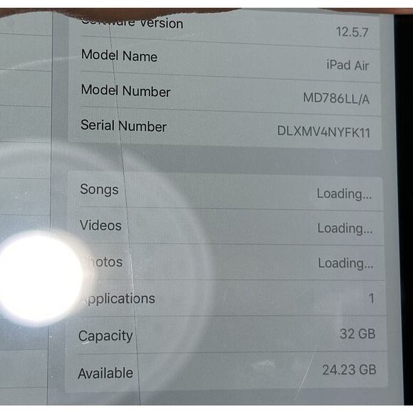 Apple iPad Air 1st Generation 32GB, Wi-Fi, 9.7in Gray MD786LL/A scratched WORKS - Picture 6 of 8